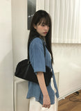 [Planning] Freck Denim Overfit Short Sleeve Denim Shirt