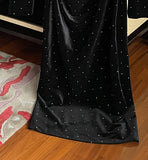 Older Cubic Bolero Velvet Long One Piece