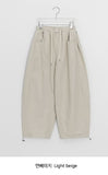 [Unisex] Posins Cotton Banding Balloon Wide Pants
