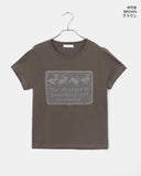 Puring Rabbit Lace Print Short Sleeve T-Shirt