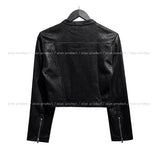 Saika Suede Cropped Rider Jacket