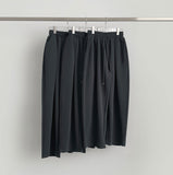 Pintuck 4-Season Wide Balloon Banding Pants