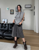 Pio Stud Double Knee Washed Bermuda Pants