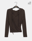 Aren Hood Wrap Long Sleeve T-Shirt