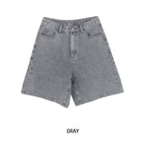 [U-DENIM] Summer A-line Half Denim Pants