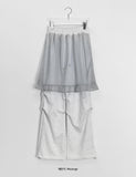 Kishira Banding Tulle Skirt Pants