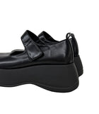 6cm Round Platform Sole Mary Jane Loafers