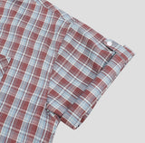Heave Burgundy Check Short Sleeve Shirt