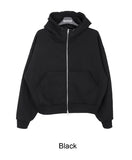 Eseo High-Neck Brushed Hood Zip Up