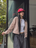 Fairy color matching work jacket