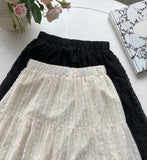 Elvia Lace Surgical Tiered Banding Skirt