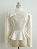 Coel Tie Peplum Blouse