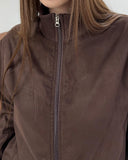 Lucal Satin Suede Zip-up