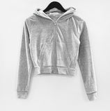 Nook Velvet Hooded Zip-up