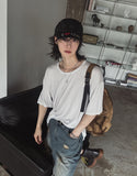 Roydi Over U-Neck Short Sleeve T-Shirt