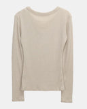 Ryudi slim wool ribbed V-neck knit