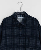 [Unisex] Mebut Roll-Up Check Over Short Sleeve Shirt