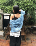 Buna Frill Ribbon Layered Wrap Skirt