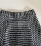 Gelmade Hound Check Brushed Span Flare Skirt