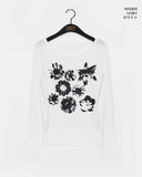 Bonto Flower See-Through T-Shirt