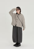 [BAONHAUS] Poriri Boucle Collar Bokashi Wool Cardigan