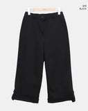 Mekun Roll-up Wide Cotton Pants