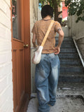 POMPY STRIPE HALF T