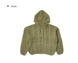 Anul Cable Hood Knit Zip-Up