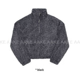 PLUSH HIGH-NECK JUMPER