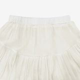 (1+1) Shanin unbalanced cardigan + frill skirt set