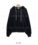 Metty Semi Crop Hooded Zip Up