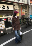 POCKET SUEDE HALF COAT