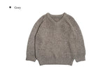 Glyn Wool Loose Fit V-Neck Raglan Long Knit