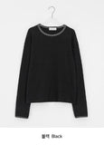 [unisex] Huked Color Matching Waffle Warmer Over Long Sleeve Tee