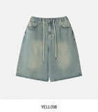 EZEN KILLING WASHING BERMUDA DENIM PANTS