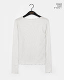 Pute Dot Soft Wave Layered Long Sleeve T-Shirt