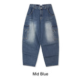 Leiden Pintuck Cargo Denim Pants