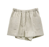 Cozy Velvet Leather Banding Pants