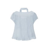 Delre Sheer Wrinkle Blouse