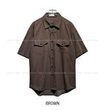 Jay Stripe Roll Up Short Sleeve Shirt