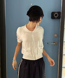 BACK BUTTON SLIT TEE