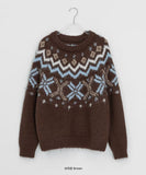 Belhi Hairy Nordic Over Round Knit
