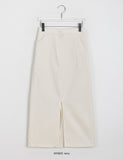 Chitco Slit Banding Long Skirt