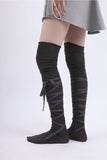 toe shoes knee socks