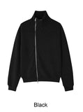 Vieron side knit zip-up