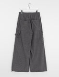 [unisex] Lanlan banding string corduroy carpender pants