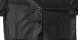 Homin Over Leather Collar Jacket