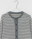 [BAONHAUS] Lorenine Frill Stripe Cardigan