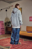 Wind Puppy Embroidered Hood Zip-Up