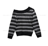 Meli Stripe One-Shoulder Knit